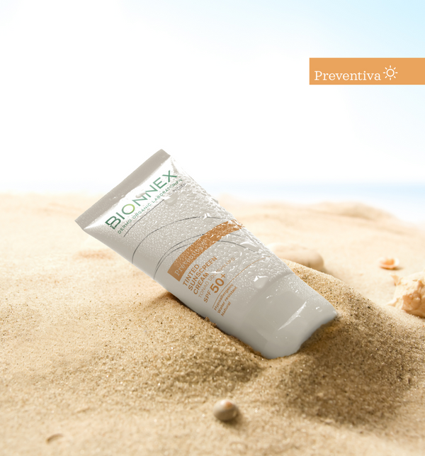 كريم واقي من الشمس ملون بمعامل حماية 50+