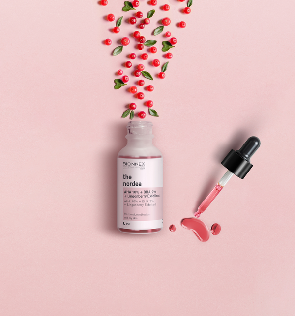 حمض ألفا هيدروكسي 10٪ + BHA 2٪ + مقشر لينغونبيري