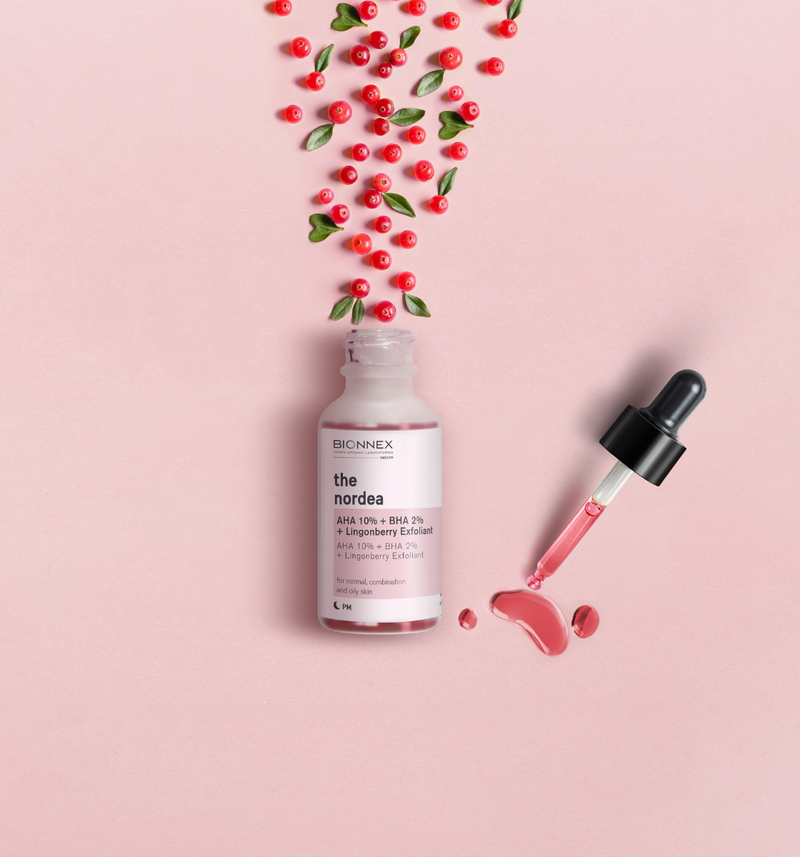 حمض ألفا هيدروكسي 10٪ + BHA 2٪ + مقشر لينغونبيري