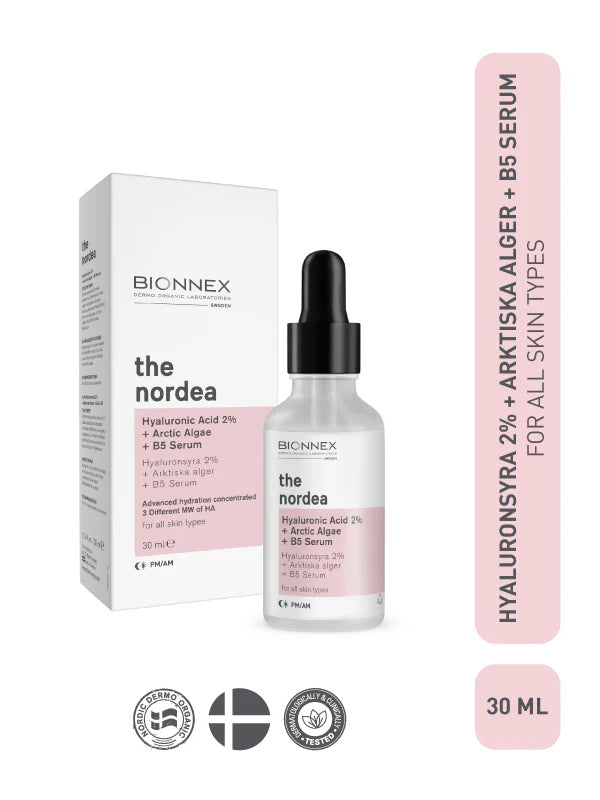 حمض الهيالورونيك 2٪ + طحالب القطب الشمالي + مصل B5